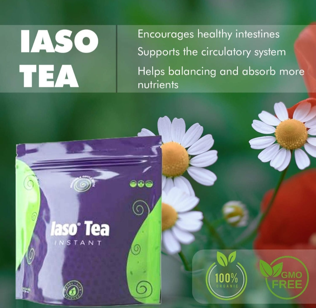 IASO Natural Detox Instant Herbal Tea.